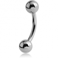 SURGICAL STEEL CURVED BARBELL PIERCING
