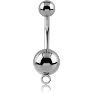 SURGICAL STEEL NAVEL BANANA WITH HOOP