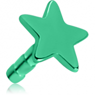 ANODISED TITANIUM STAR FOR BIOFLEX INTERNAL LABRET PIERCING