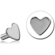 TITANIUM PUSH FIT ATTACHMENT FOR BIOFLEX INTERNAL LABRET - HEART