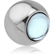 SURGICAL STEEL CABOCHON BALL PIERCING