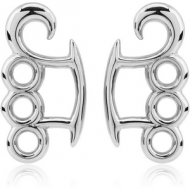 SURGICAL STEEL CLAW - BRASS KNUCKLES