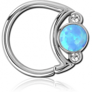 SURGICAL STEEL JEWELLED SEAMLESS RING PIERCING