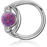 SURGICAL STEEL JEWELLED SEAMLESS RING