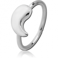 SURGICAL STEEL SEAMLESS RING - APOSTROPHE