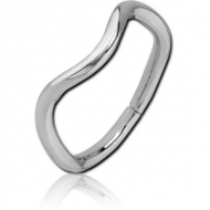 SURGICAL STEEL SEAMLESS RING - BENDED PIERCING