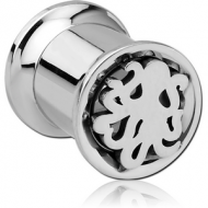 STAINLESS STEEL DOUBLE FLARED INTERNALLY CUT OUT THREADED TUNNEL - SQUID