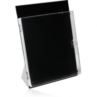 DISPLAY-ACRYLIC COVERED STAND WITH LEG FOR 80 CLIPS 21X37X17CM