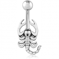 SURGICAL STEEL NAVEL BANANA PIERCING