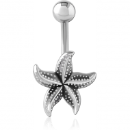 SURGICAL STEEL NAVEL BANANA PIERCING