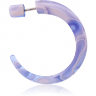 UV ACRYLIC MARBLE FAKE CRESCENT PIERCING