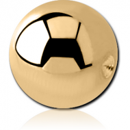 GOLD PVD 18K COATED SURGICAL STEEL BALL FOR BALL CLOSURE RING PIERCING