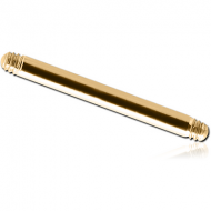 GOLD PVD 18K COATED SURGICAL STEEL BARBELL PIN PIERCING
