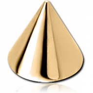 GOLD PVD 18K COATED SURGICAL STEEL CONE PIERCING