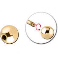 GOLD PVD 18K COATED SURGICAL STEEL MICRO BALL PIERCING