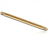 GOLD PVD 18K COATED SURGICAL STEEL MICRO BARBELL PIN PIERCING
