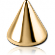 GOLD PVD 18K COATED SURGICAL STEEL MICRO CONE PIERCING