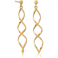 GOLD PVD COATED BRASS EARRINGS PAIR