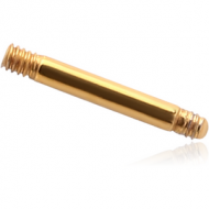 GOLD PVD COATED SURGICAL STEEL MICRO BARBELL PIN PIERCING