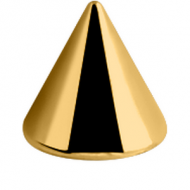 GOLD PVD COATED SURGICAL STEEL MICRO CONE PIERCING