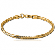 GOLD PVD COATED SURGICAL STEEL BRACELET