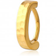 GOLD PVD COATED SURGICAL STEEL BELLY CLICKER PIERCING