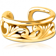GOLD PVD COATED SURGICAL STEEL EAR CUFF