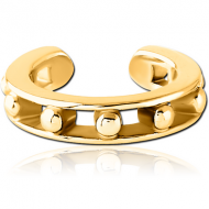 GOLD PVD COATED SURGICAL STEEL EAR CUFF