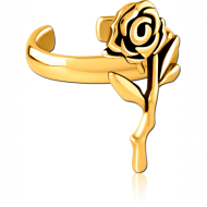 GOLD PVD COATED SURGICAL STEEL EAR CUFF