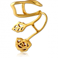 GOLD PVD COATED SURGICAL STEEL EAR CUFF