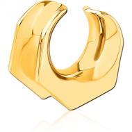 GOLD PVD COATED SURGICAL STEEL HALF TUNNEL