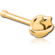 GOLD PVD COATED SURGICAL STEEL NOSE BONE