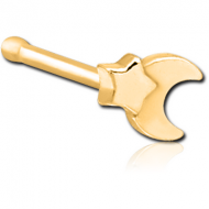 GOLD PVD COATED SURGICAL STEEL NOSE BONE