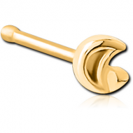GOLD PVD COATED SURGICAL STEEL NOSE BONE