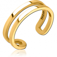 GOLD PVD COATED SURGICAL STEEL OPEN RING