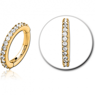 GOLD PVD COATED SURGICAL STEEL JEWELLED MULTI PURPOSE CLICKER