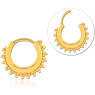 GOLD PVD COATED SURGICAL STEEL MULTI PURPOSE CLICKER PIERCING