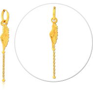 GOLD PVD COATED SURGICAL STEEL HOOP EARRINGS