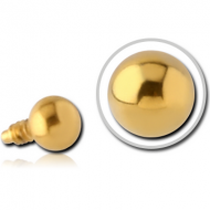 GOLD PVD COATED TITANIUM MICRO BALL FOR 1.2MM INTERNALLY THREADED PINS PIERCING