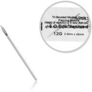 BOX OF 100 STERILIZED STAINLESS STEEL NEEDLES