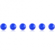 PACK OF 6 UV ACRYLIC GLITTERING BALL