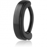 HEMETITE PVD COATED SURGICAL STEEL BELLY CLICKER PIERCING