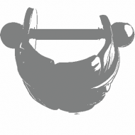 HEMETITE PVD COATED SURGICAL STEEL CARTILAGE SHIELD - LEAF