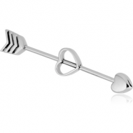 SURGICAL STEEL INDUSTRIAI BARBELL PIERCING