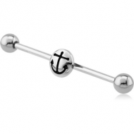 SURGICAL STEEL ANCHOR INDUSTRIAL BARBELL PIERCING