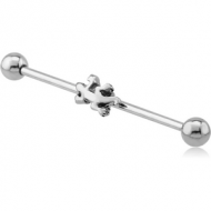 SURGICAL STEEL SALAMANDER INDUSTRIAL BARBELL PIERCING