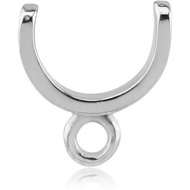 SURGICAL STEEL INTIMATE SHIELD WITH HOOP PIERCING