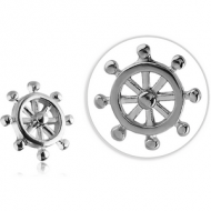 SURGICAL STEEL ATTACHMENT FOR 1.6MM INTERNALLY THREADED PINS - HELM PIERCING