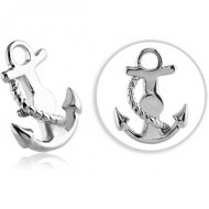 SURGICAL STEEL ATTACHMENT FOR 1.6MM INTERNALLY THREADED PINS - ANCHOR PIERCING