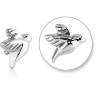 SURGICAL STEEL ATTACHMENT FOR 1.6MM INTERNALLY THREADED PINS - BIRD PIERCING